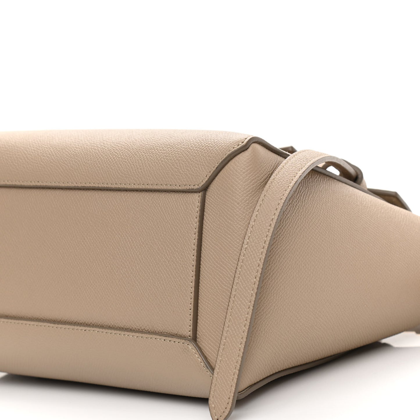 Grained Calfskin Micro Belt Bag Light Taupe