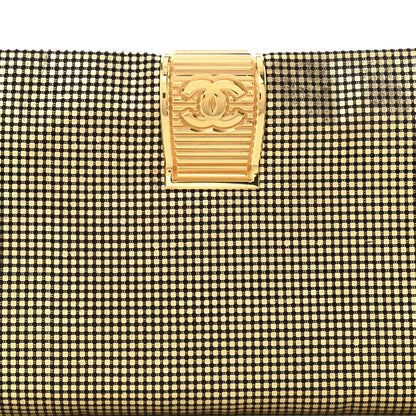 Chanel Metallic Lambskin Perforated CC Clutch Gold 7 of 9
