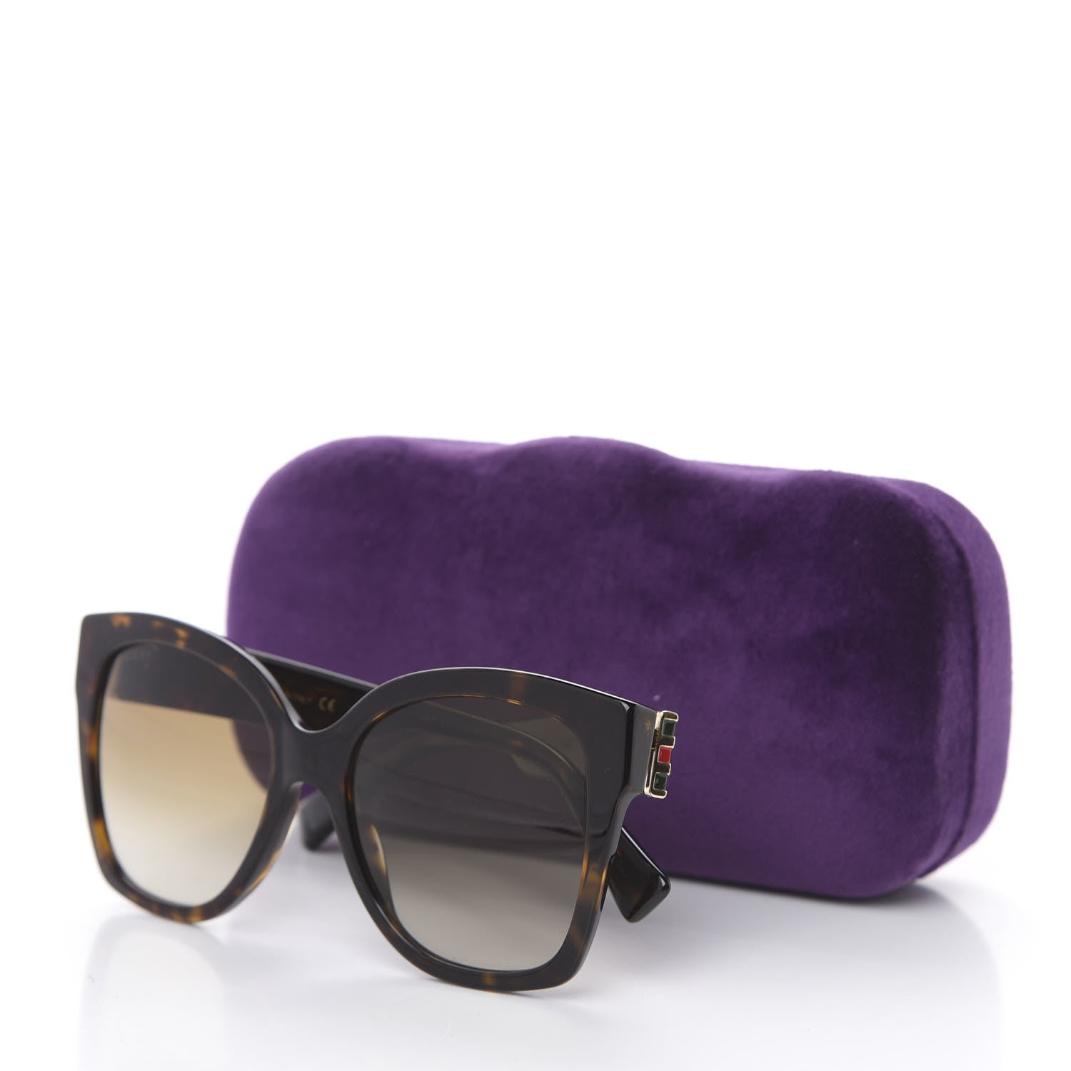 Gucci Acetate Square Frame Sunglasses GG0459S Tortoise 8 of 8