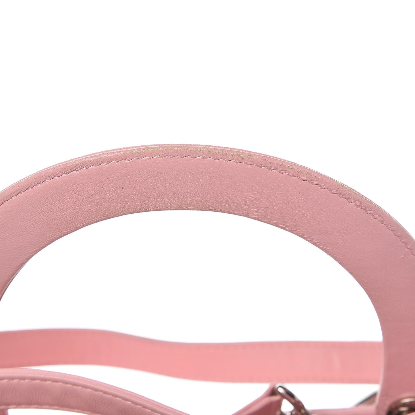 Lambskin Cannage Medium Lady Dior Rose Clair