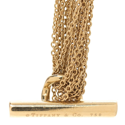 Tiffany 18K Yellow Gold Heart Mesh Toggle Necklace 4 of 4