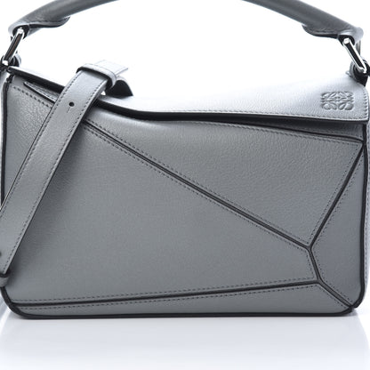 Loewe Calfskin Small Puzzle Bag Gunmetal 7 of 9