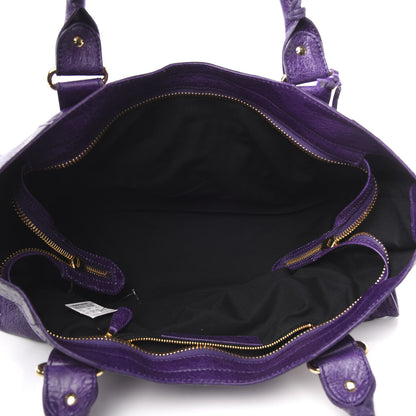Balenciaga Agneau Giant 21 Gold Hardware Part Time Dark Violet 5 of 9