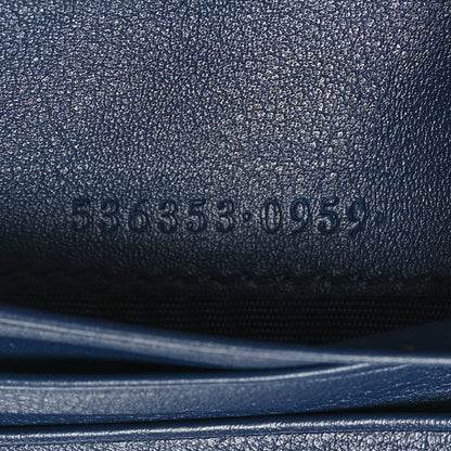 Gucci Canvas Flora Floral Trapuntata Zumi Card Case Wallet Great White Multicolor Blue Agata 8 of 9