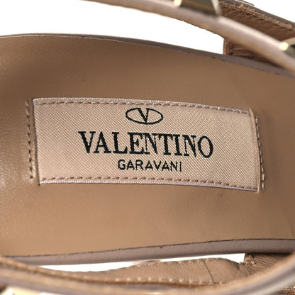 Valentino Garavani Patent Nappa Rockstud Ankle Strap 100mm Pumps 38.5 Poudre 7 of 7
