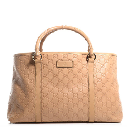 Gucci Guccissima Bamboo Joy Tote Tan 1 of 7