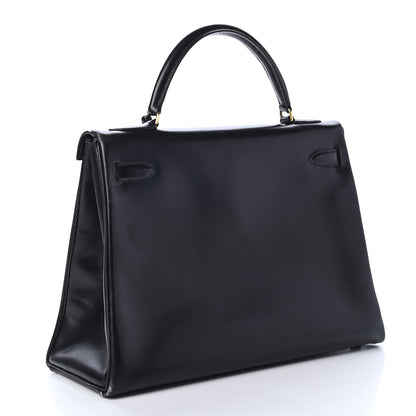 Hermes Box Kelly Retourne 32 Black 2 of 9