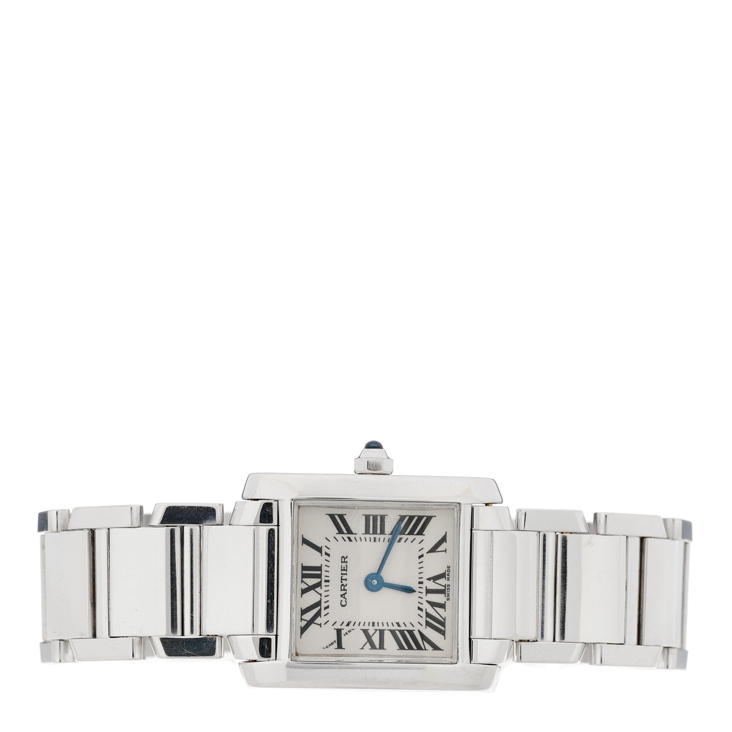 18K White Gold 20mm Tank Francaise Quartz Watch