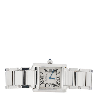 Cartier 18K White Gold 20mm Tank Francaise Quartz Watch 2 of 5