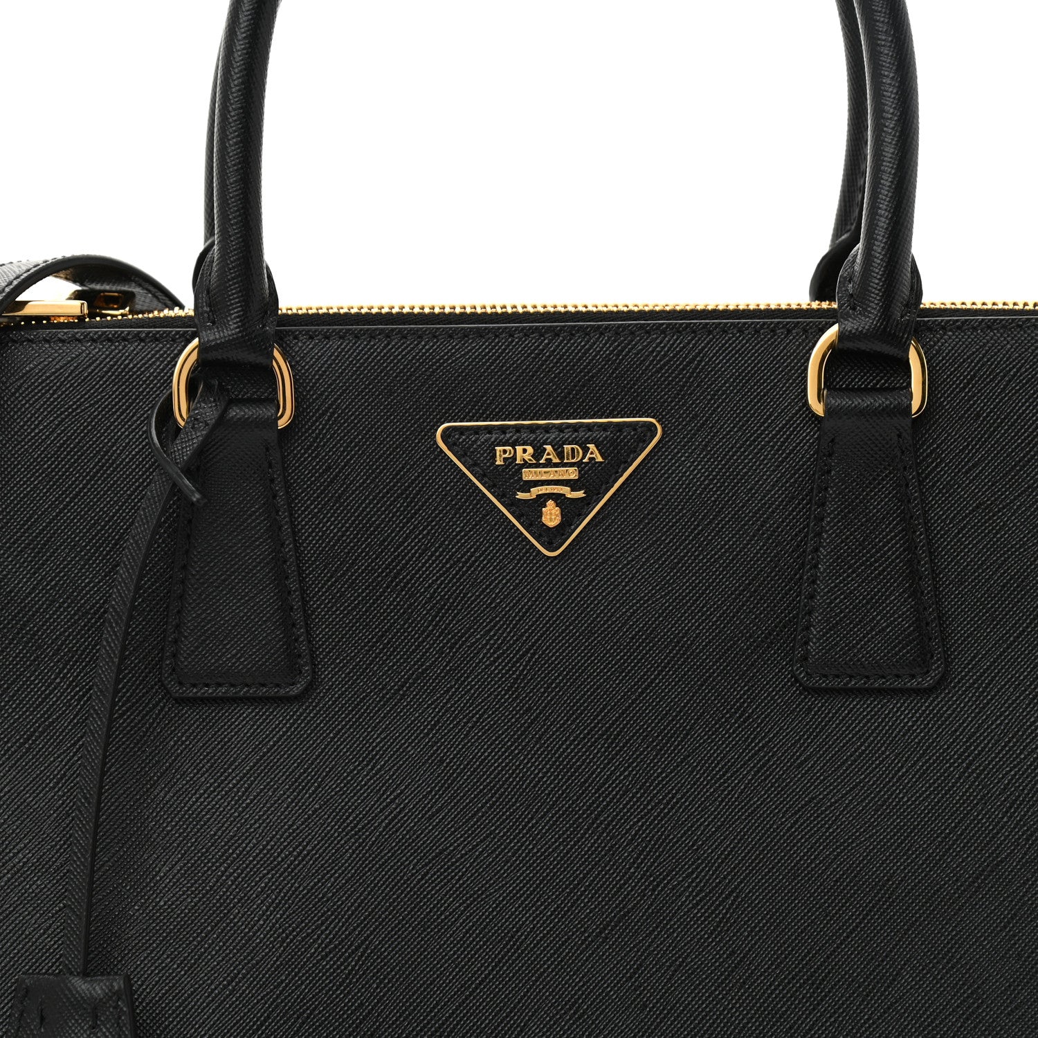 Prada Saffiano Medium Galleria Double Zip Tote Black 8 of 8