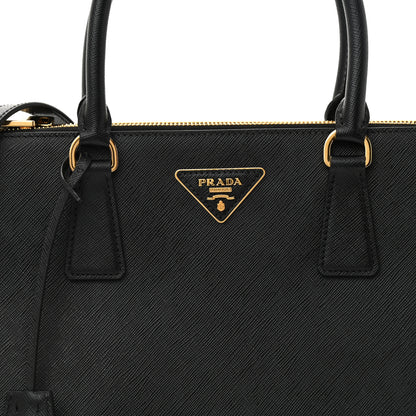 Prada Saffiano Medium Galleria Double Zip Tote Black 8 of 8