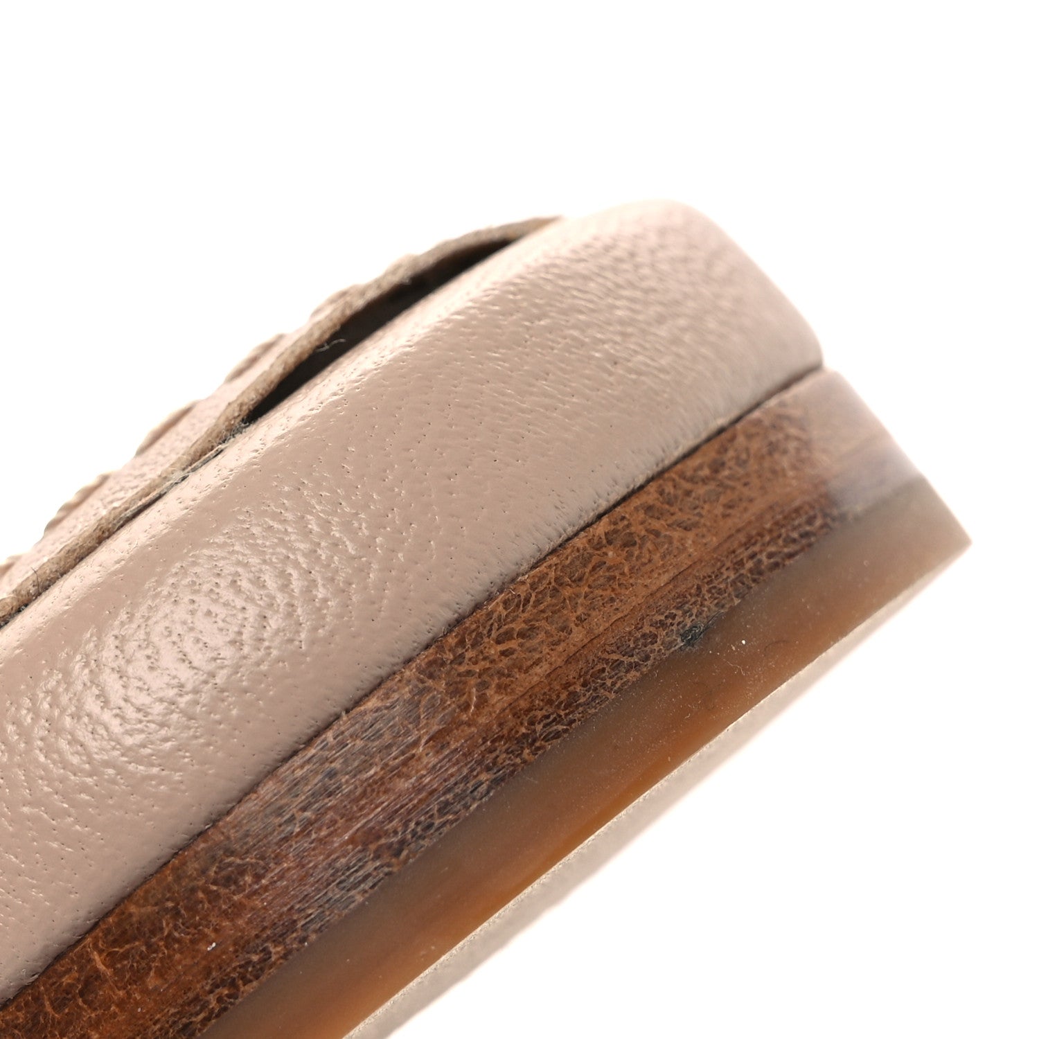 Louis Vuitton Lambskin Embossed Monogram Drapy Flat Thong Sandal 35.5 Beige 12 of 12
