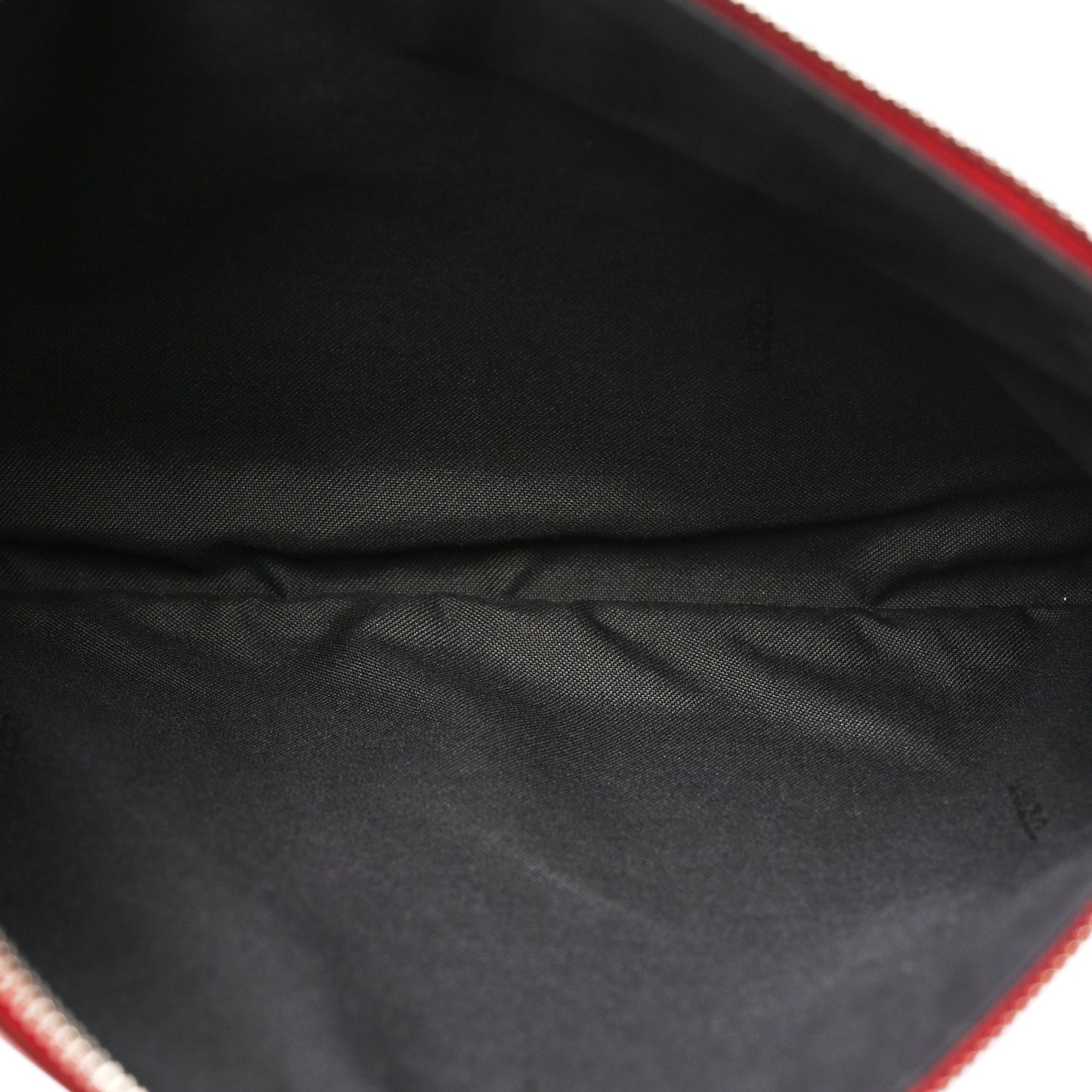 Vitello Century Opaco F is Fendi Tri-Color Triplette Pouch Set Corteccia White Ice Fragola
