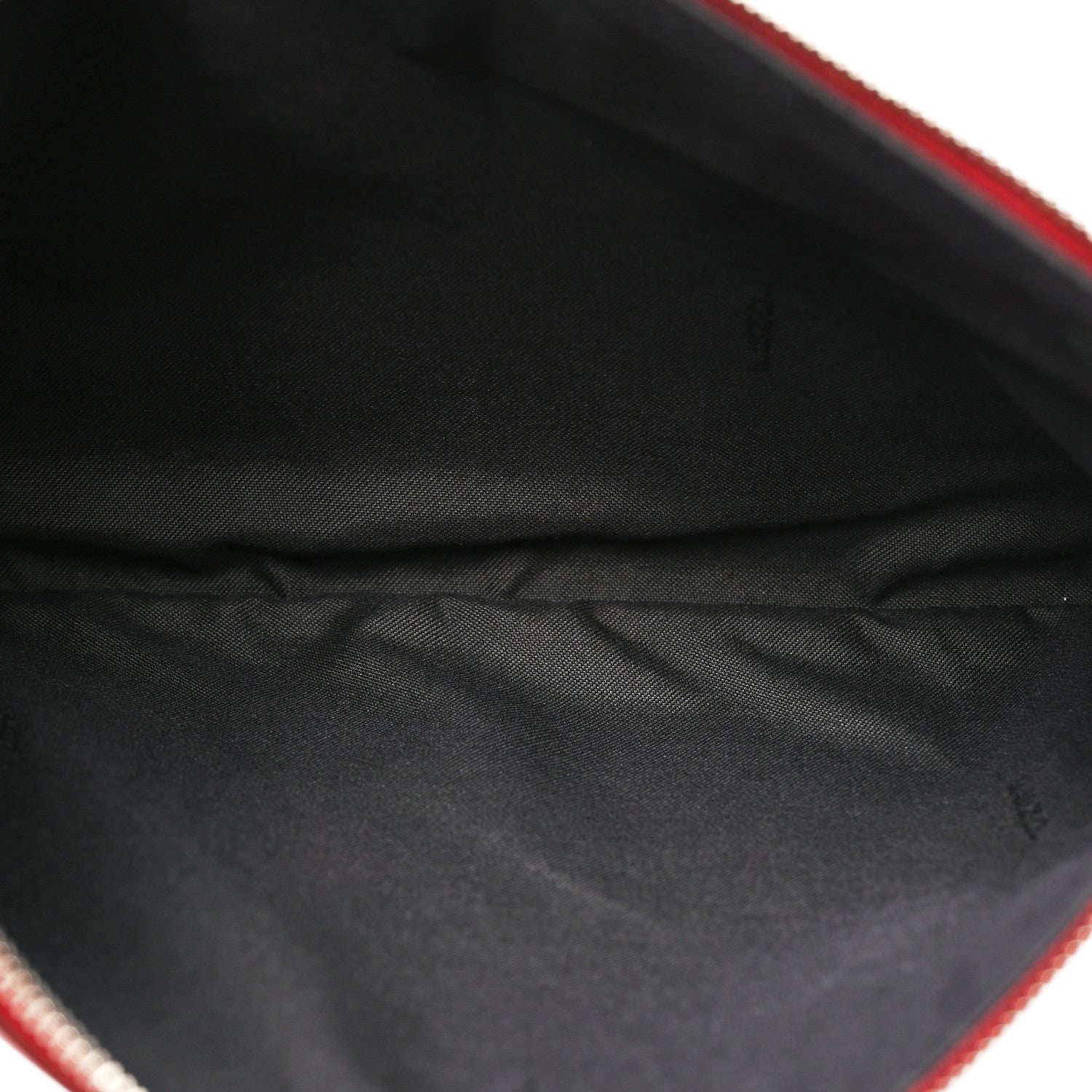 Fendi Vitello Century Opaco F is Fendi Tri-Color Triplette Pouch Set Corteccia White Ice Fragola 7 of 9