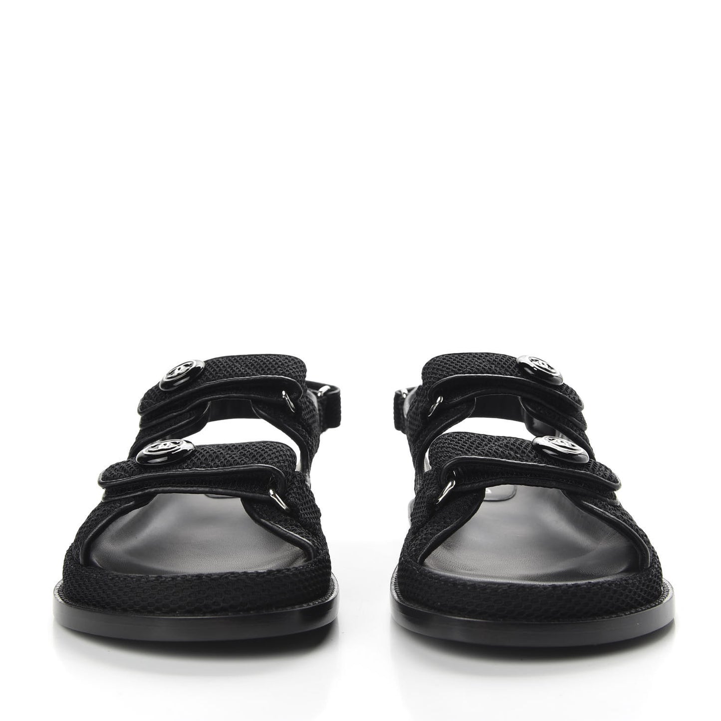 Mesh Velcro Dad Sandals 38.5 Black