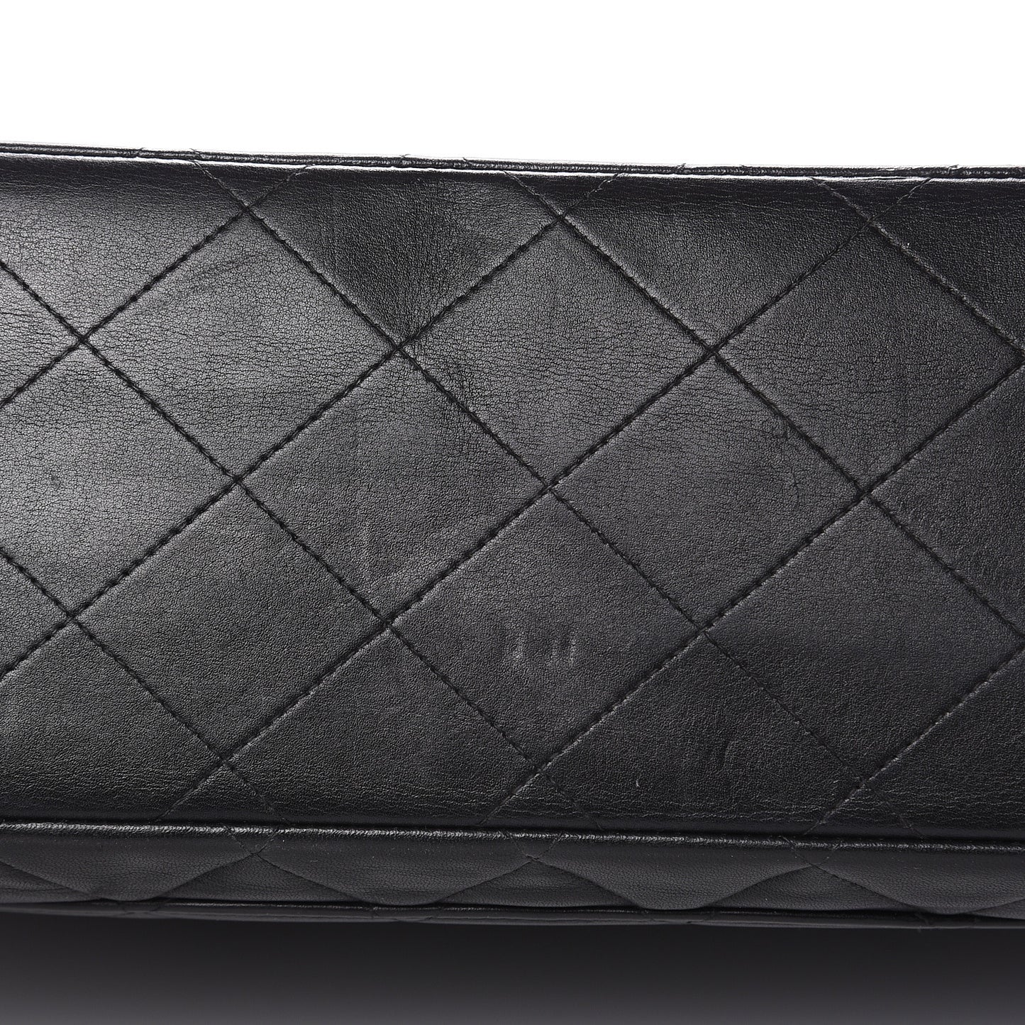 Lambskin Quilted XL Jumbo Single Flap Black