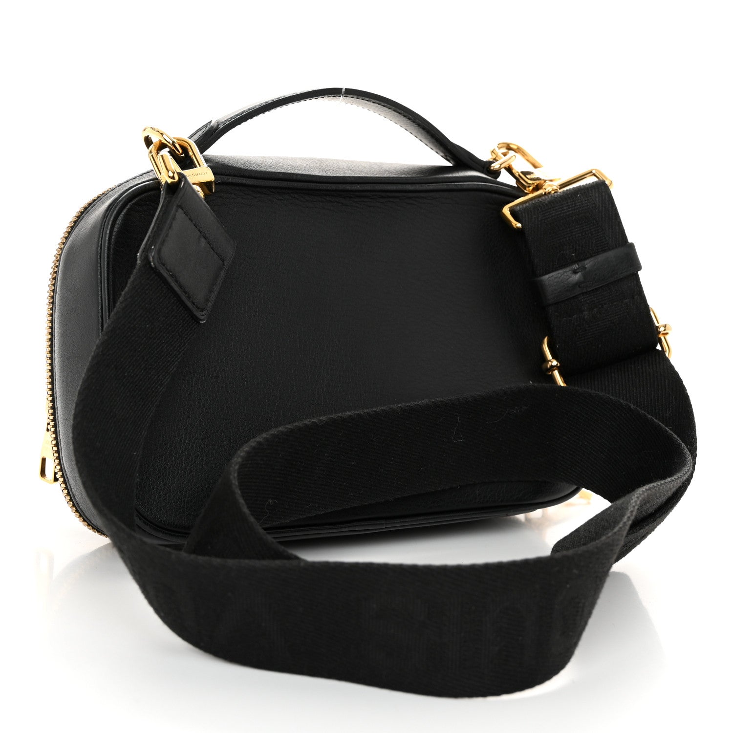 Louis Vuitton Calfskin Monogram Embossed Utility Crossbody Black 3 of 10