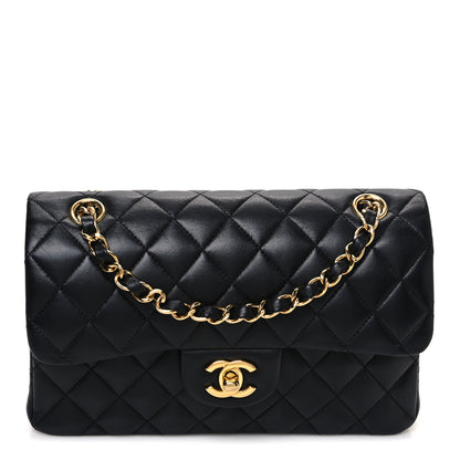 Chanel Lambskin Quilted Small Double Flap Black 1 of 11