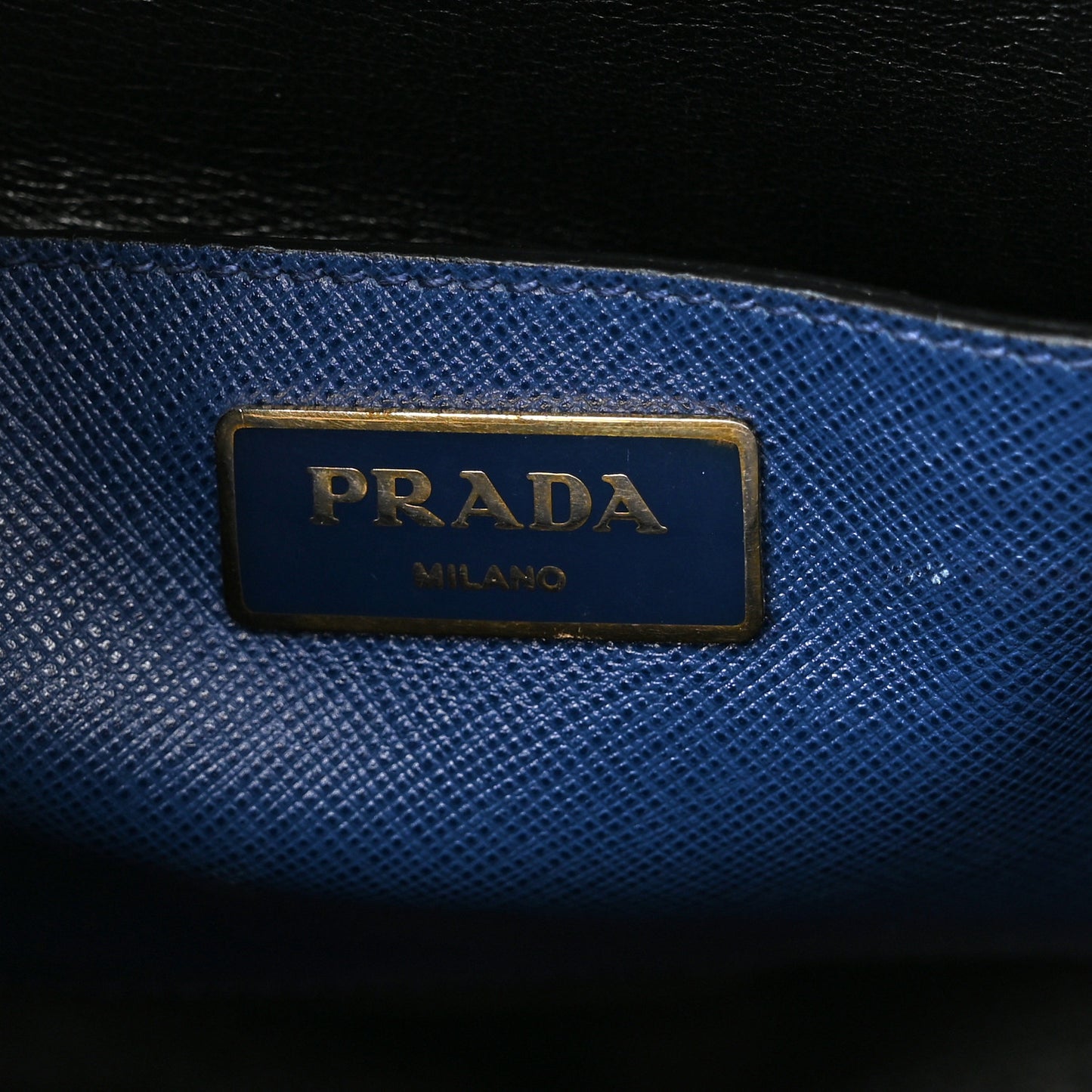 Saffiano Soft Triple Pocket Tote Bluette