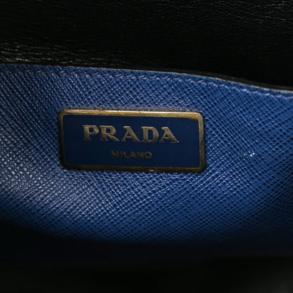 Prada Saffiano Soft Triple Pocket Tote Bluette 6 of 14