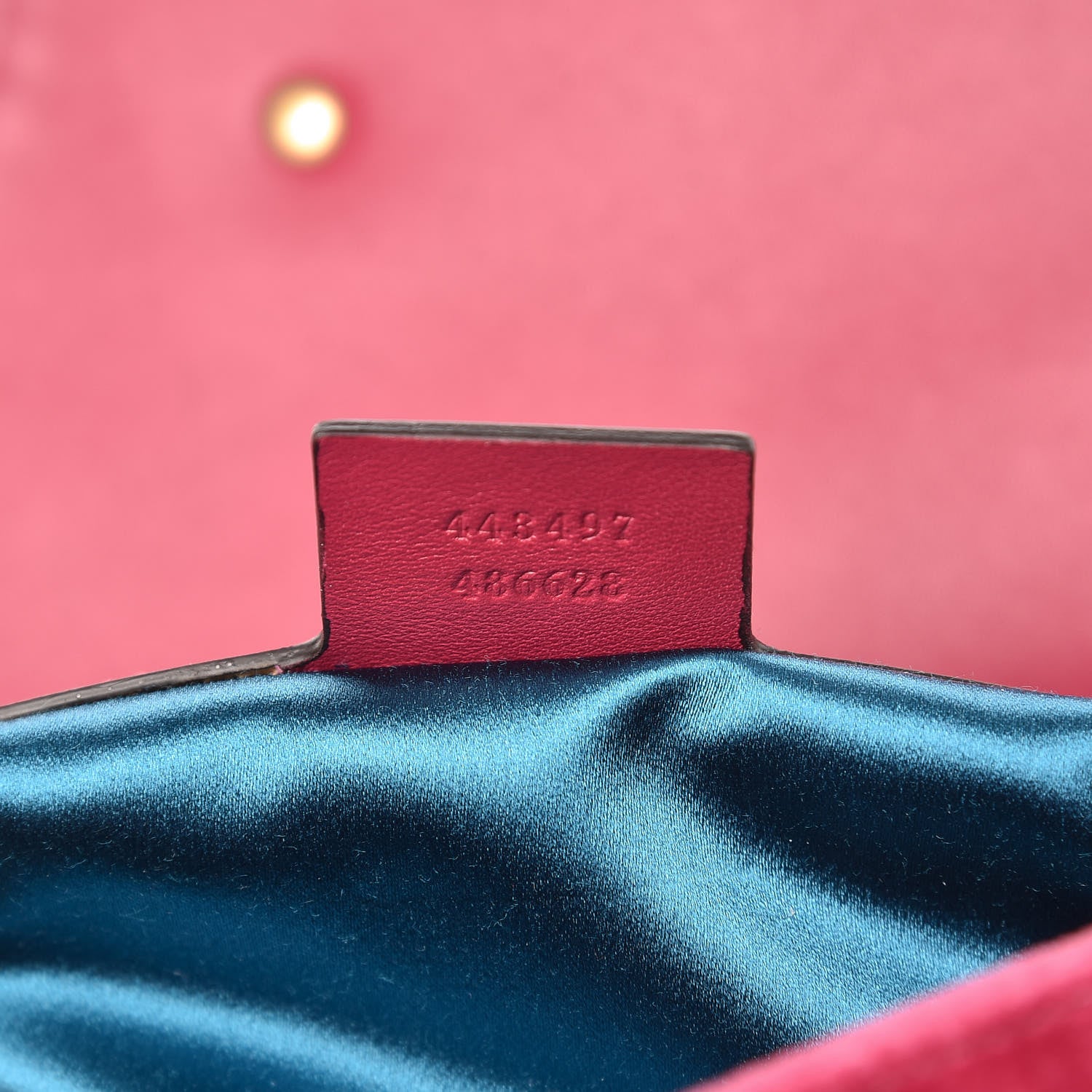 Gucci Velvet Matelasse Small GG Marmont Shoulder Bag Light Raspberry Rose 7 of 12