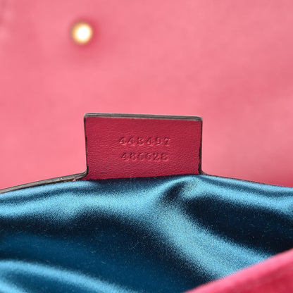 Gucci Velvet Matelasse Small GG Marmont Shoulder Bag Light Raspberry Rose 7 of 12