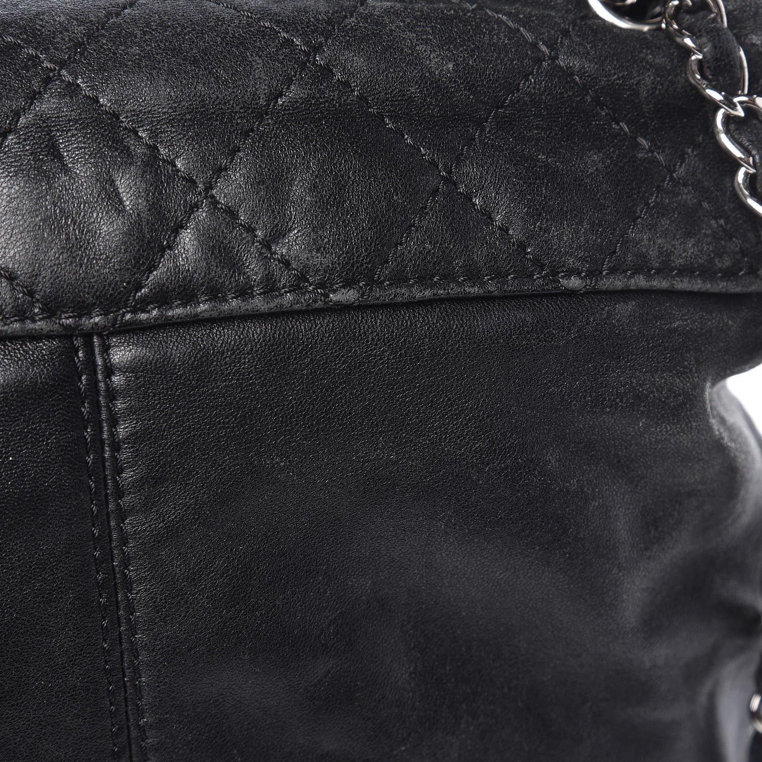 Chanel Shiny Lambskin Quilted Medium Trianon Messenger Flap Black 14 of 16
