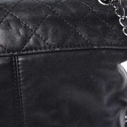Chanel Shiny Lambskin Quilted Medium Trianon Messenger Flap Black 14 of 16