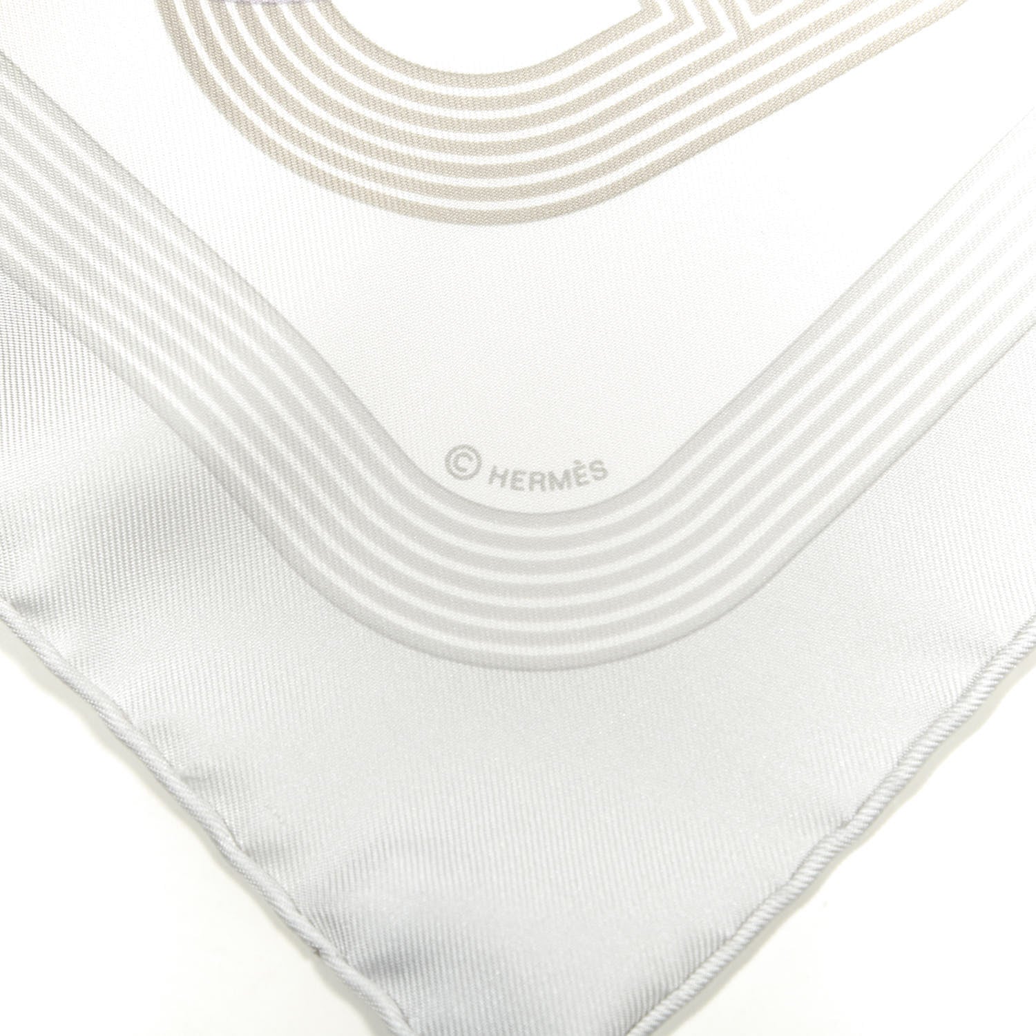 Hermes Silk Circuit 24 Faubourg Pocket Square Scarf 4 of 5