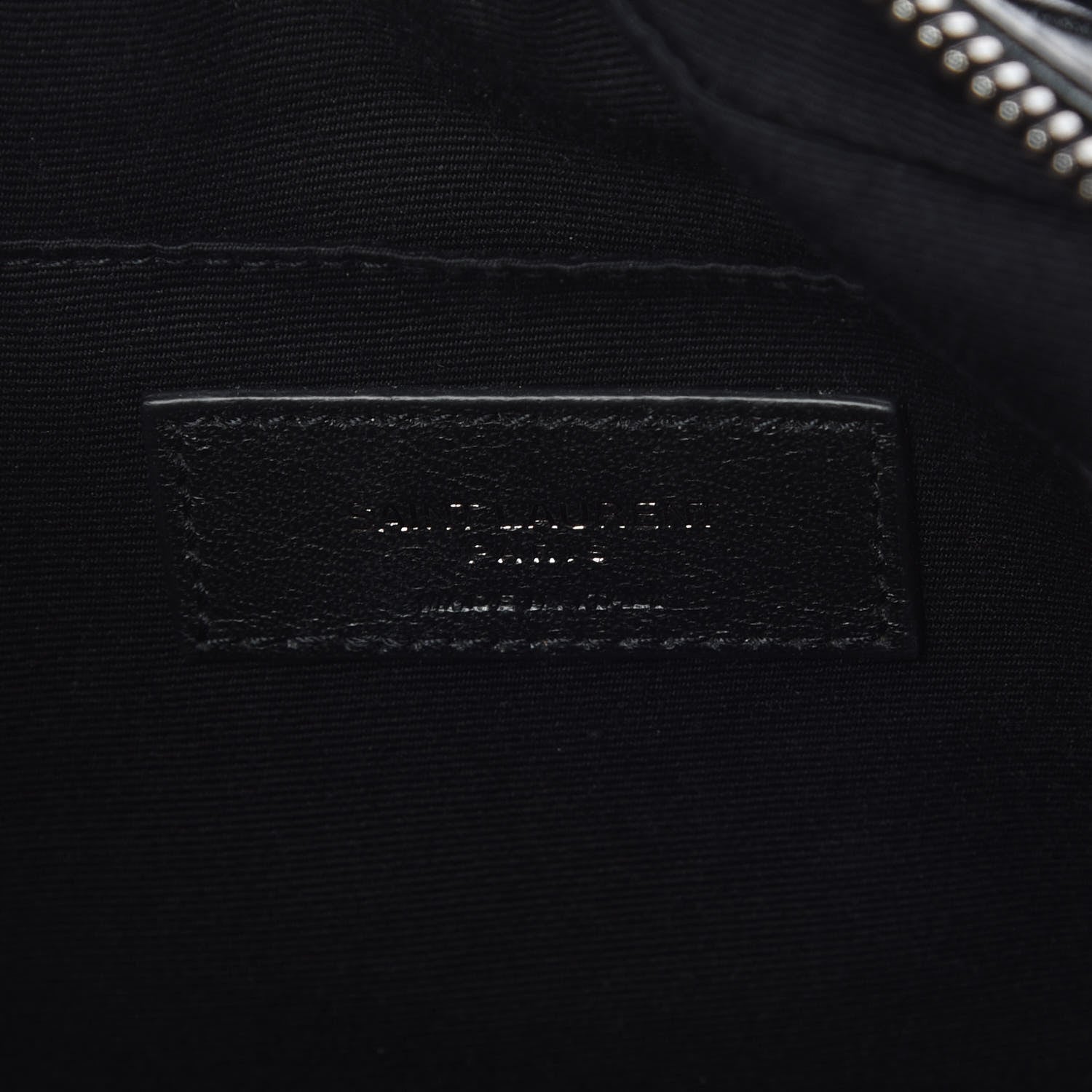 Saint Laurent Calfskin Matelasse Monogram Lou Camera Bag Black 8 of 9