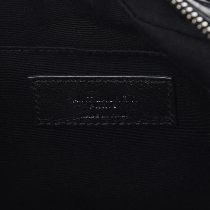 Saint Laurent Calfskin Matelasse Monogram Lou Camera Bag Black 8 of 9