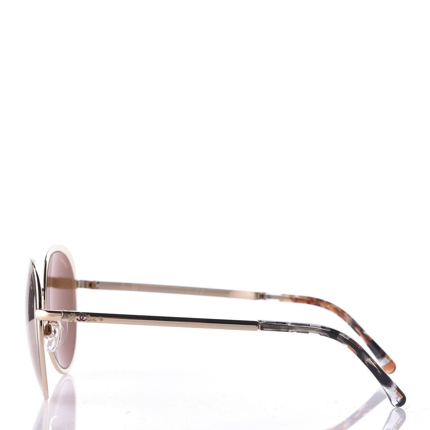 Chanel Round Mirror Sunglasses 4206 Rose Gold 3 of 7