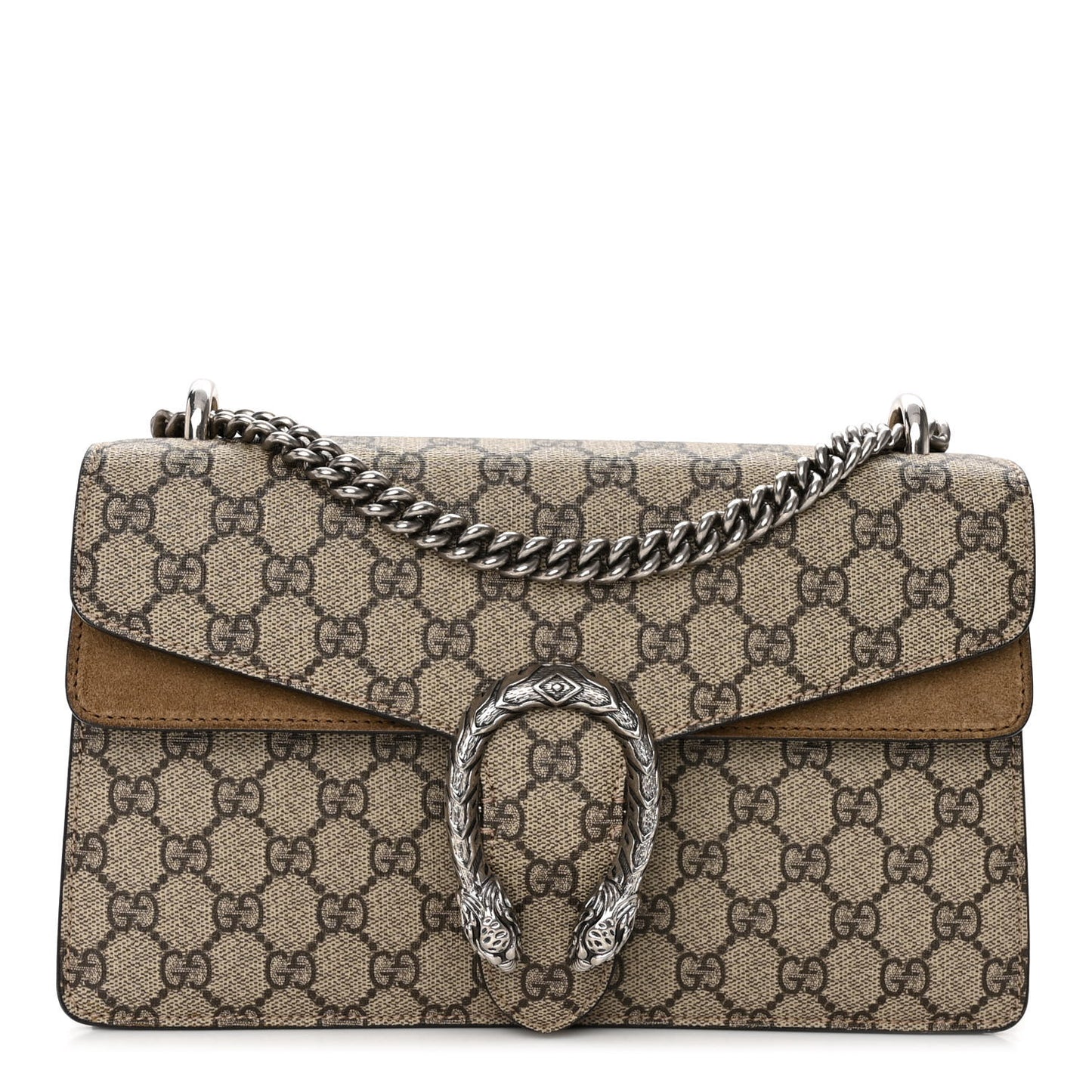 GG Supreme Monogram Small Dionysus Shoulder Bag Taupe