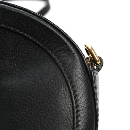 Gucci Grained Calfskin Web Mini Ophidia Round Shoulder Bag Black 12 of 13