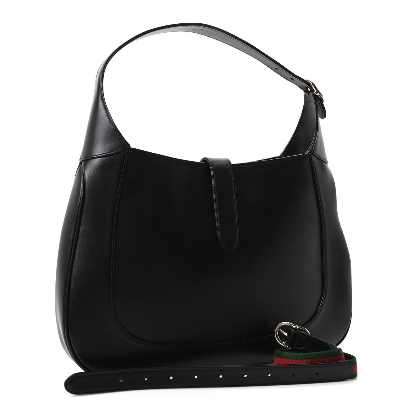 Boarded Dyana Lux Calfskin Medium Jackie 1961 Hobo Black