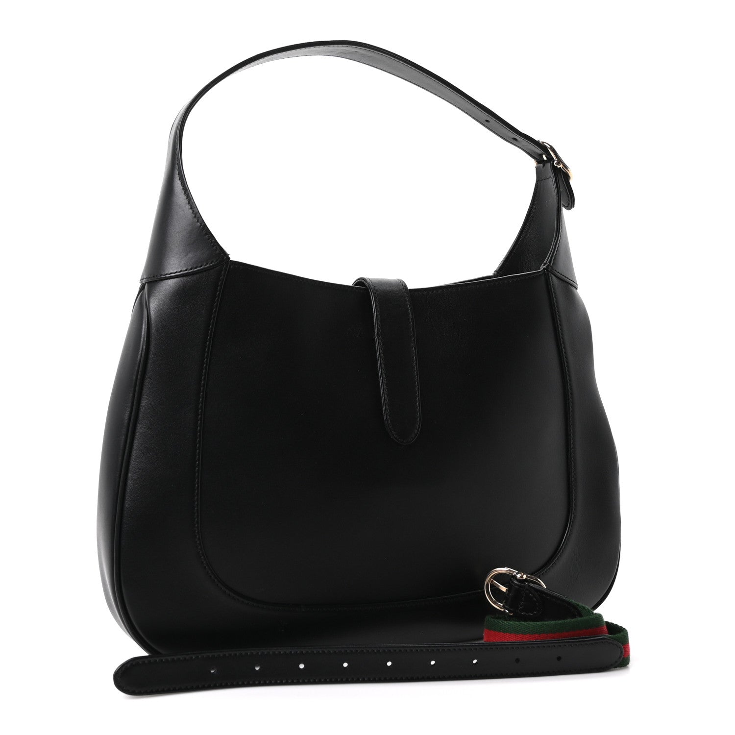 Gucci Boarded Dyana Lux Calfskin Medium Jackie 1961 Hobo Black 3 of 10