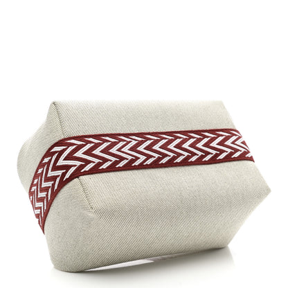 Hermes Canvas Small Bride-A-Brac Natural Rouge H 4 of 9