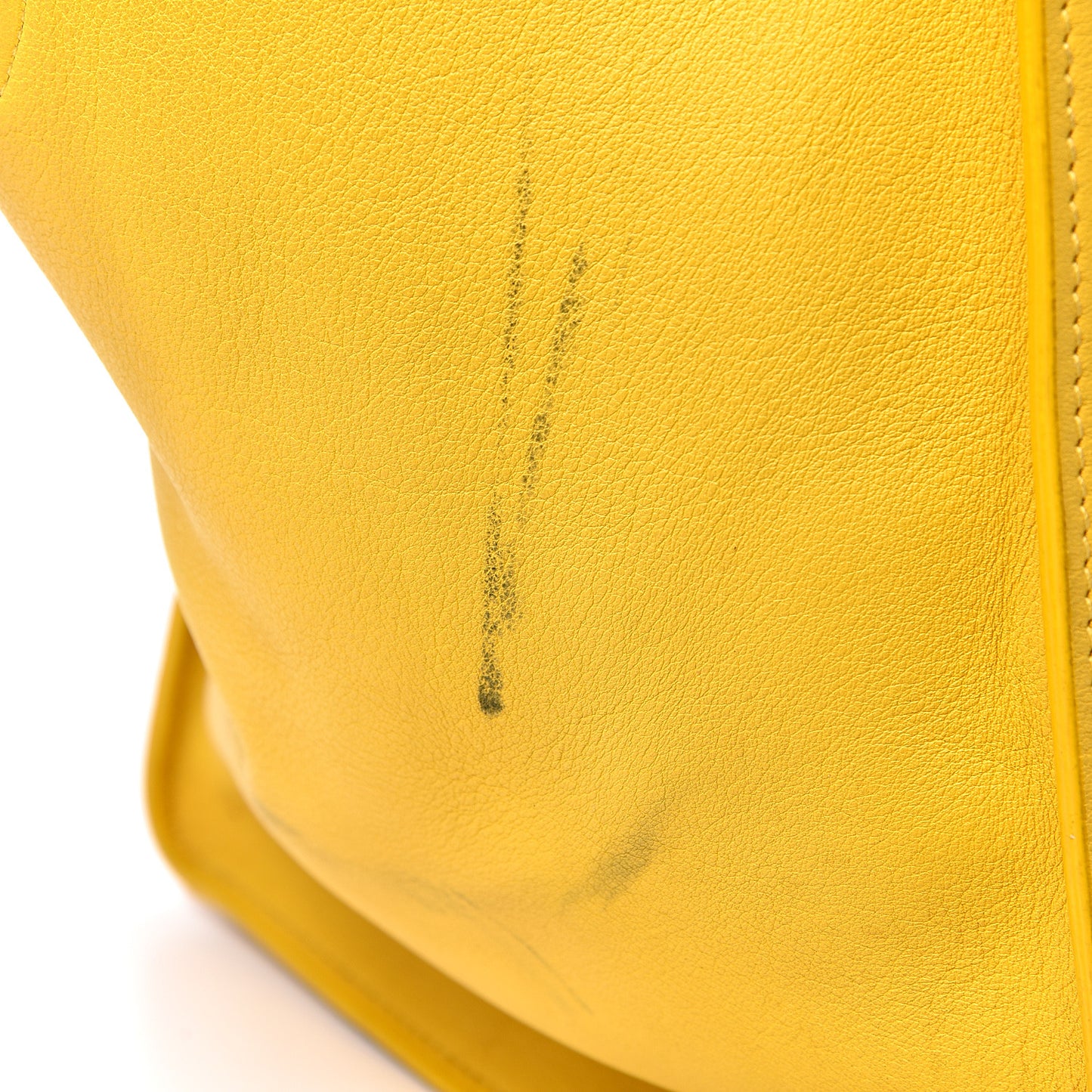 Supple Calfskin Medium Phantom Luggage Yellow