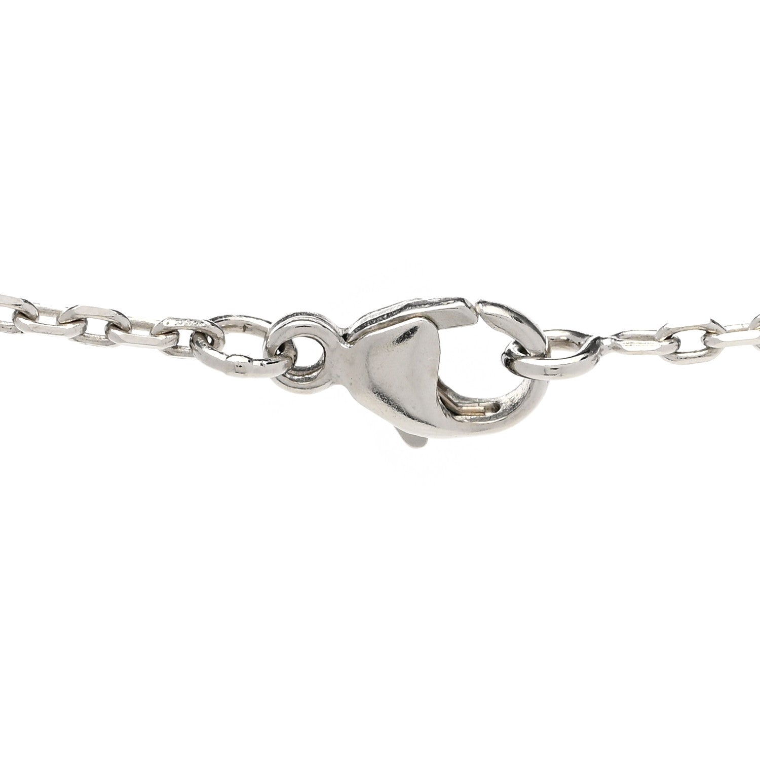 Hermes Lacquered Palladium Mini Pop H Pendant Necklace White 5 of 8