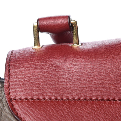 Celine Calfskin Suede Large Tri-Color Trapeze Granite 9 of 11
