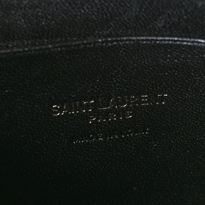 Saint Laurent Grain De Poudre Matelasse Monochrome Monogram Mini Lou Camera Bag Black 6 of 10