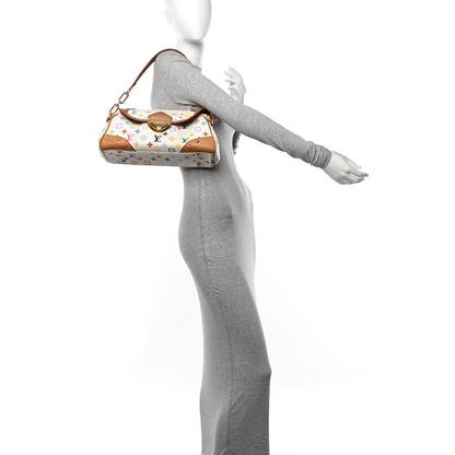 Louis Vuitton Monogram Multicolor Beverly MM White 2 of 13