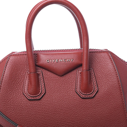 Givenchy Sugar Goatskin Mini Antigona Dark Red 11 of 11
