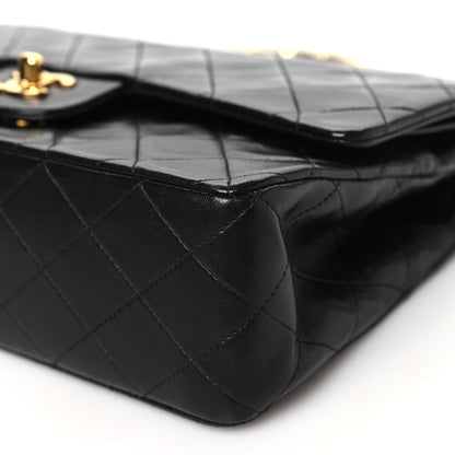 Chanel Lambskin Quilted Medium Double Flap Black 19 of 19