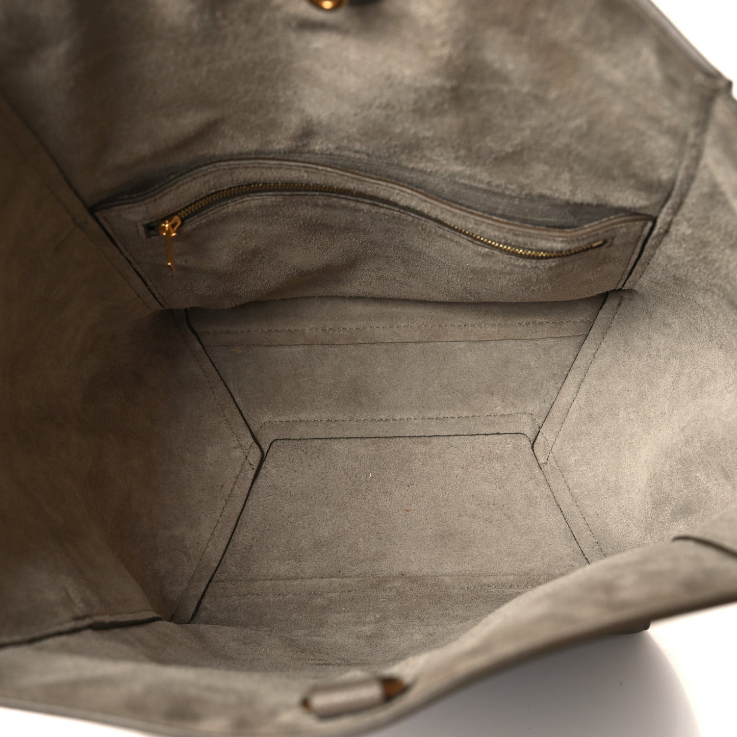 Soft Grained Calfskin Sangle Bucket Bag Taupe