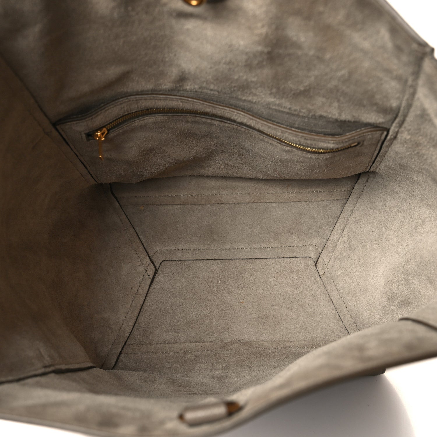 Celine Soft Grained Calfskin Sangle Bucket Bag Taupe 5 of 12