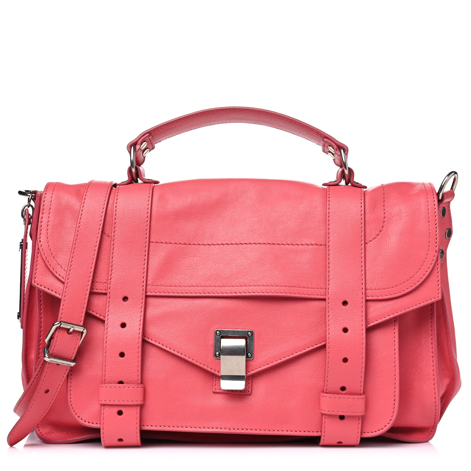 Proenza Schouler Lambskin Medium PS1 Satchel Hibiscus 1 of 4