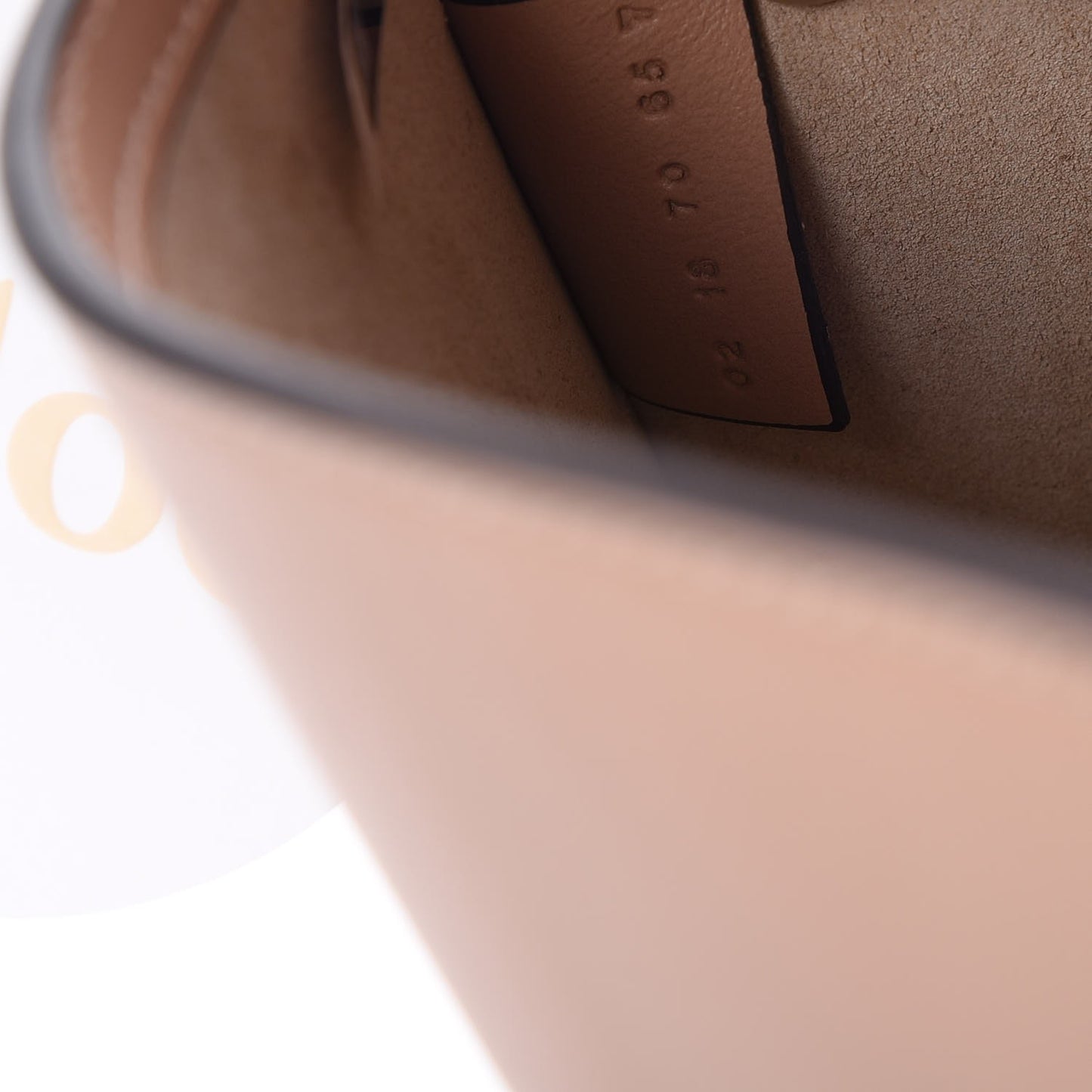 Calfskin Suede Medium Nile Bracelet Bag Biscotti Beige