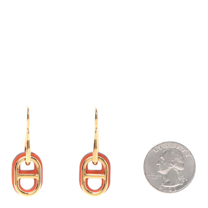 Hermes Swift O'Maillon Earrings Orange 2 of 6