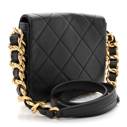 Chanel Calfskin Quilted Small Framing Chain Bag Black 3 of 11